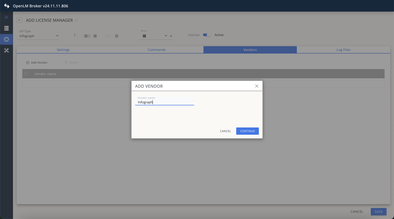 Adding InfoGraph vendor in OpenLM Broker