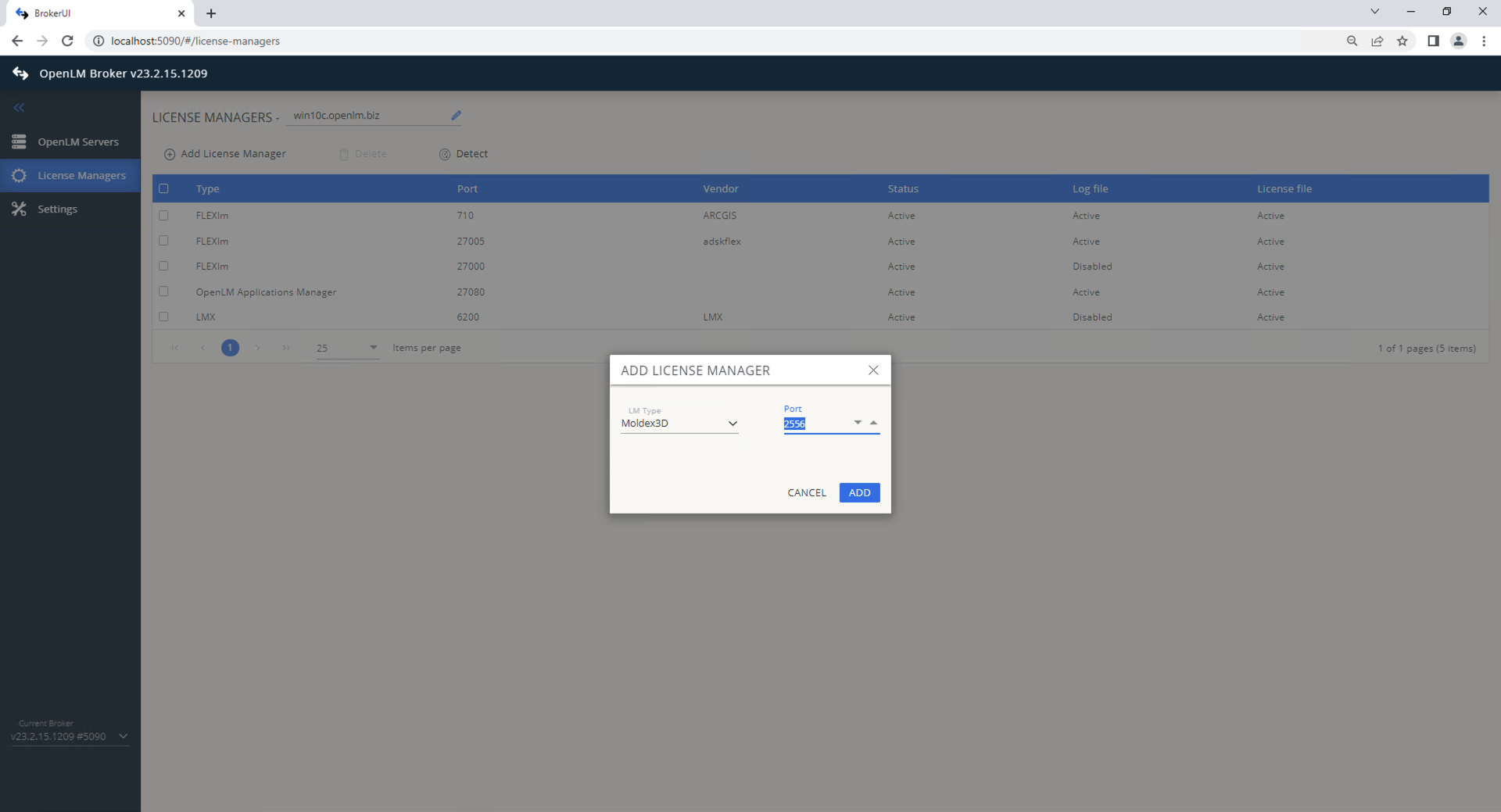 In Commands, set the path to MDX3DLMUtil.exe. Click Execute to confirm.
