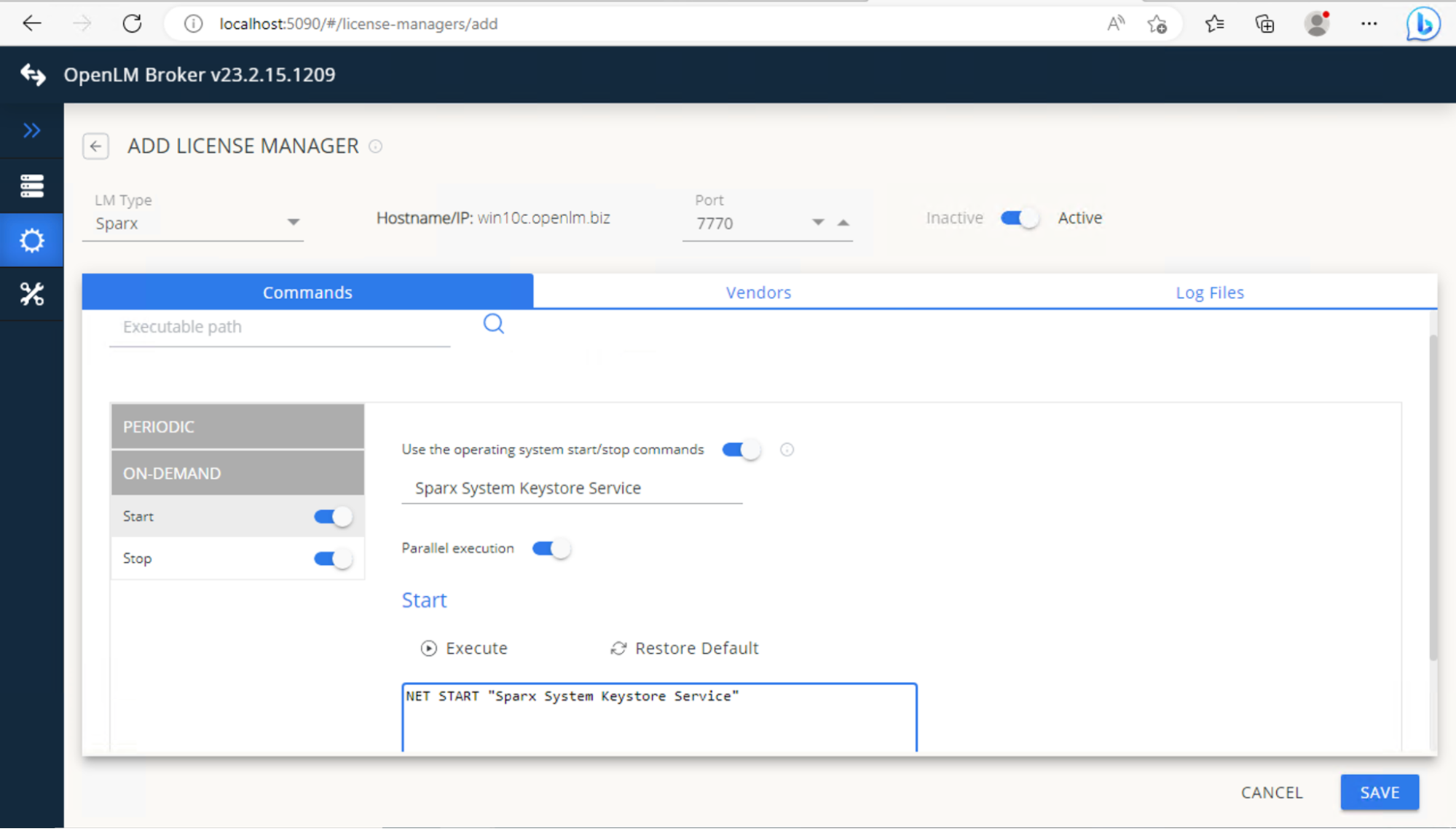 Add log file configuration (same as above).