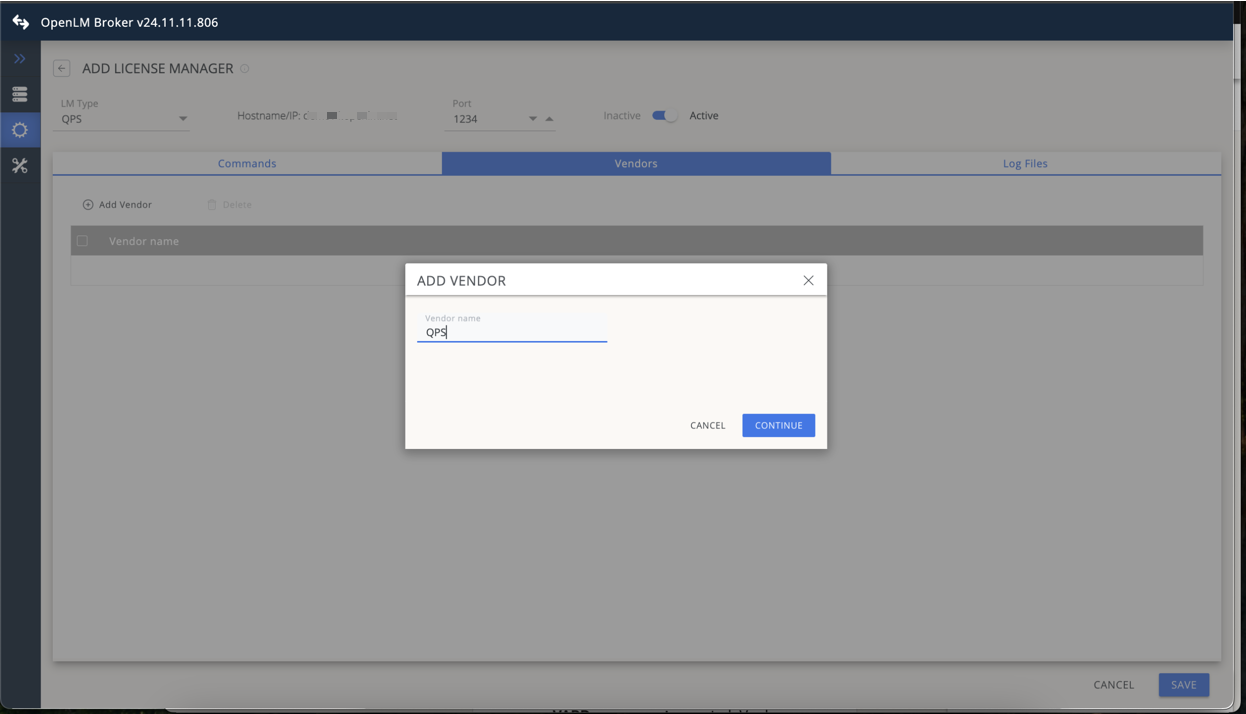 Adding QPS vendor in OpenLM Broker