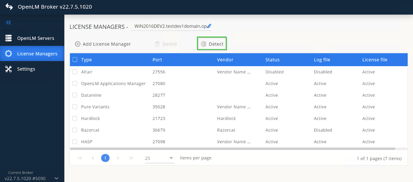 Configuring via Broker UI