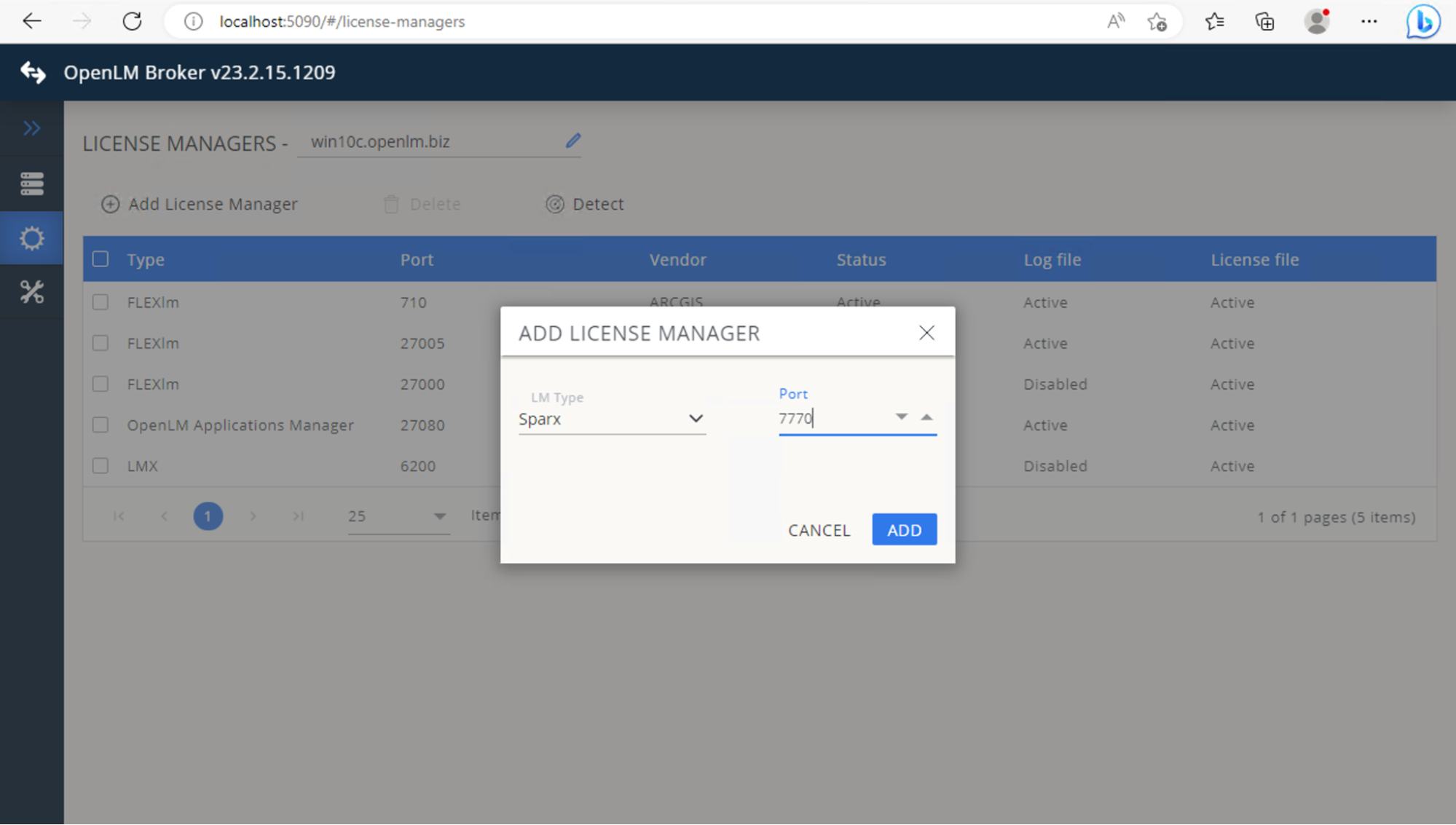 Configure command and execution options as needed (e.g. start/stop toggles, periodic/on-demand inquiry). IMAGE 131
