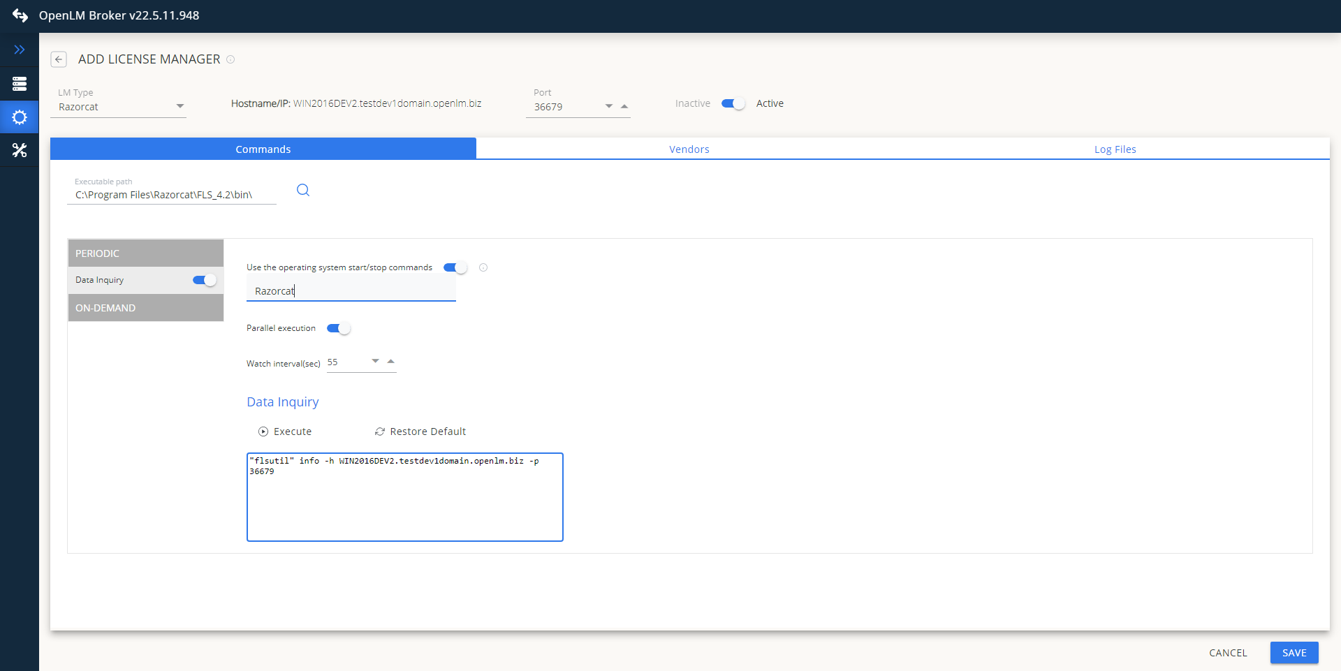 Go to the Vendors tab -&gt; Add Vendor, enter Razorcat, and click Continue. IMAGE 140