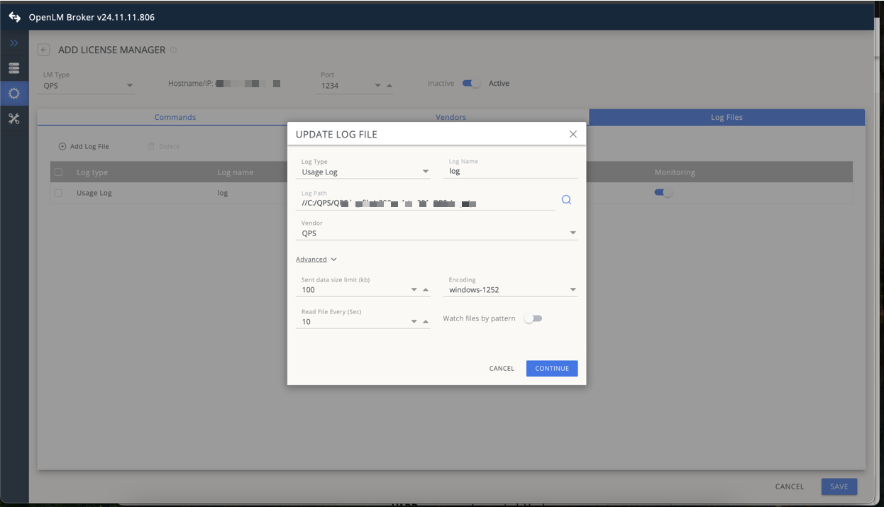 Adding log files for QPS in OpenLM Broker