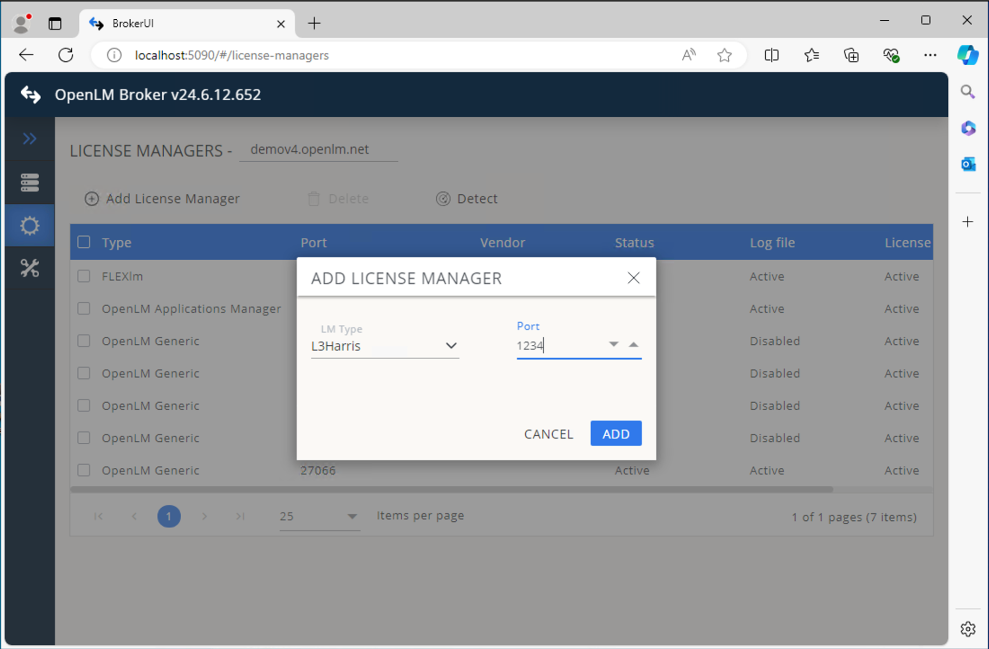In the Commands tab, browse to the folder containing the L3Harris log file and click Apply.