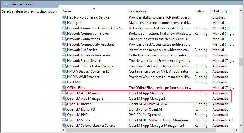 OpenLM Applications Manager