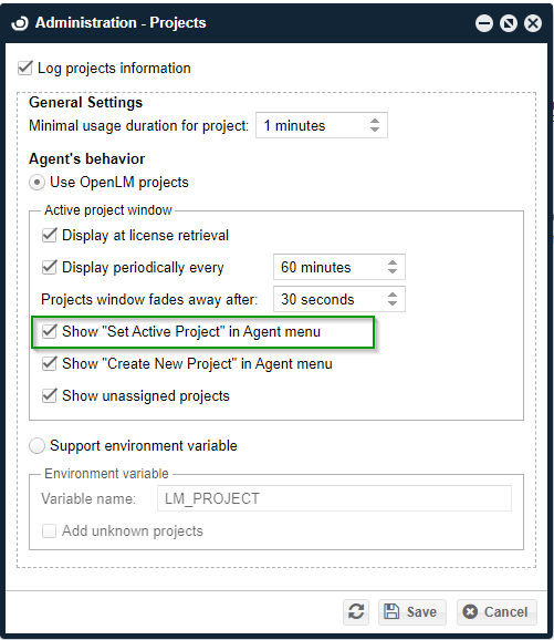 Show &quot;Set Active &quot;Project&quot;