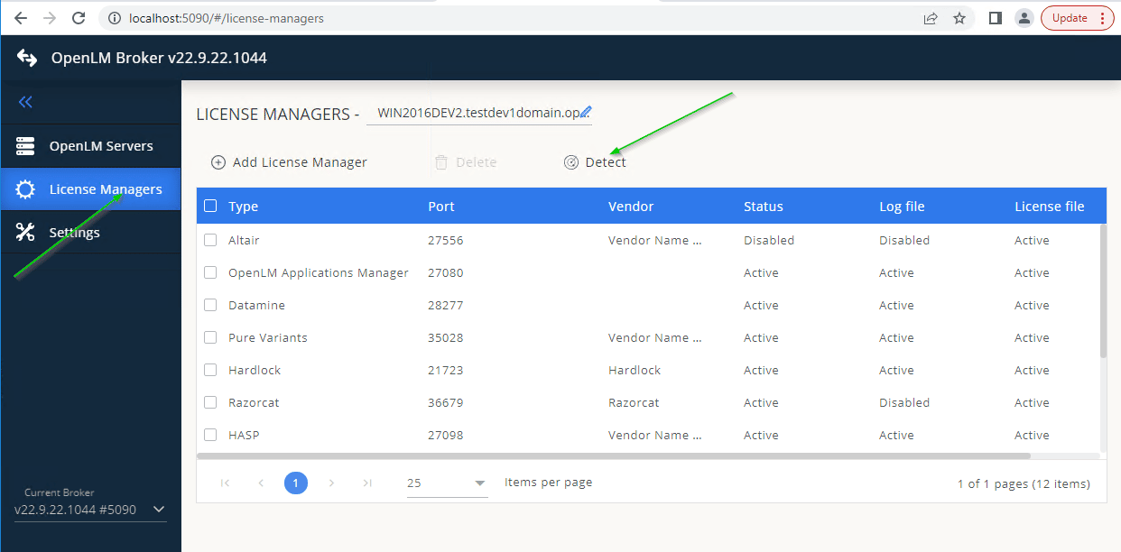 Automatic Broker detection