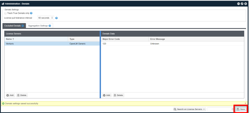  Click [Save] to commit the changes.