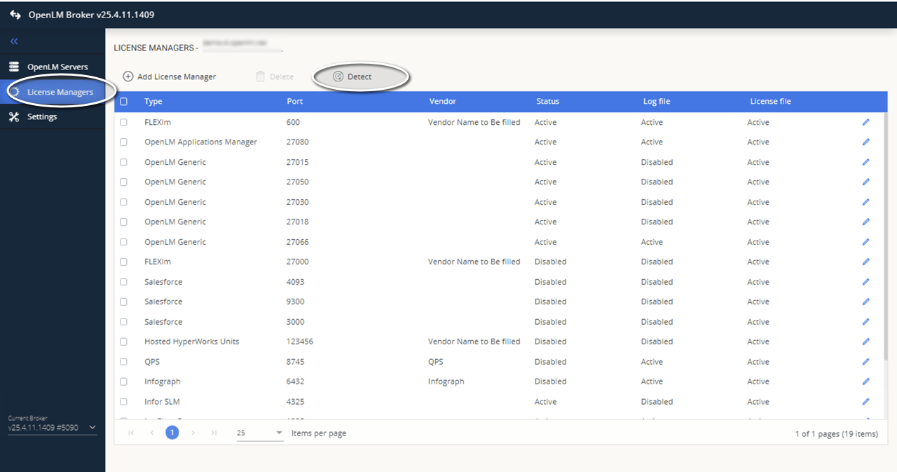 Automatic detection in OpenLM Broker
