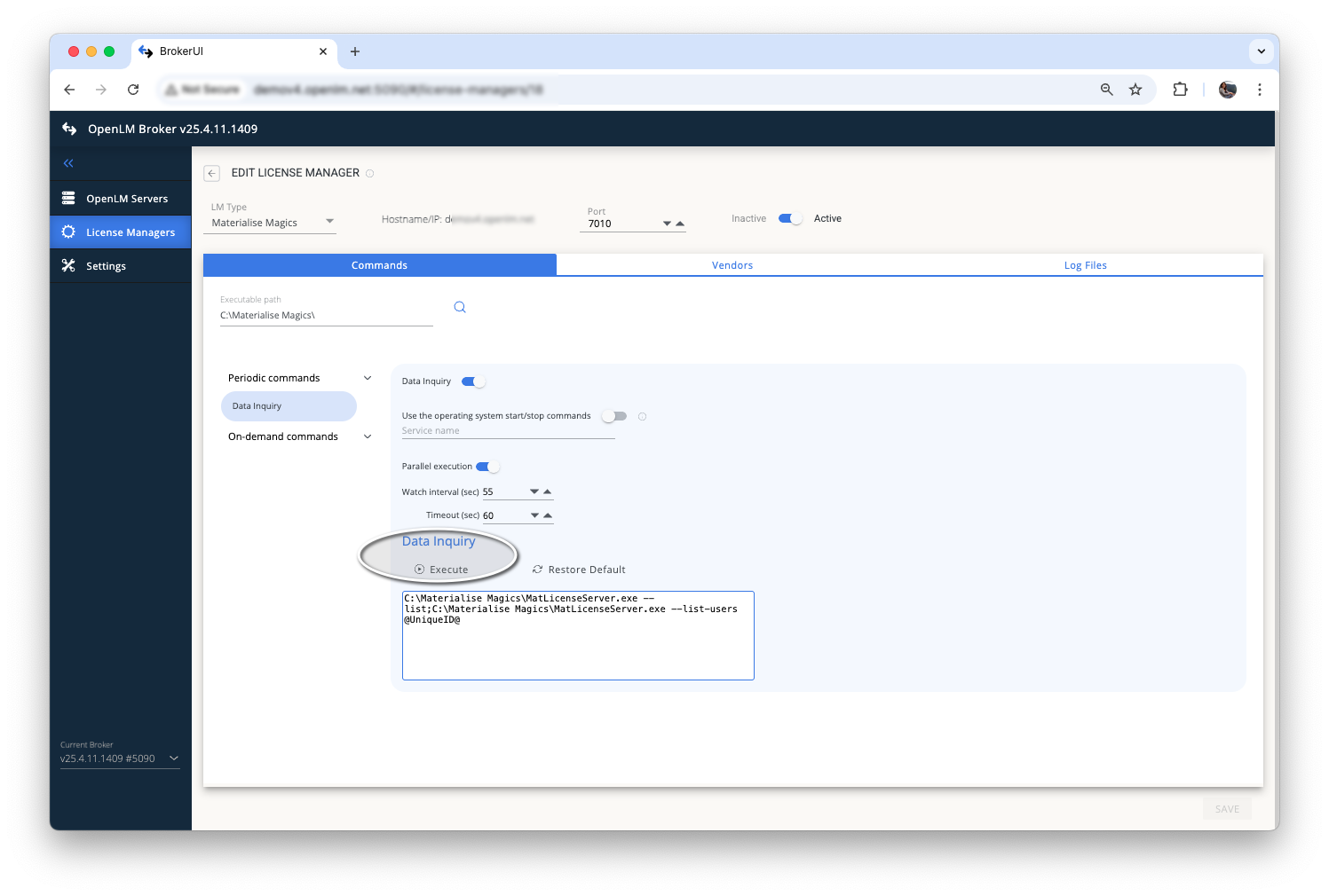 Materialise Magics への接続を検証