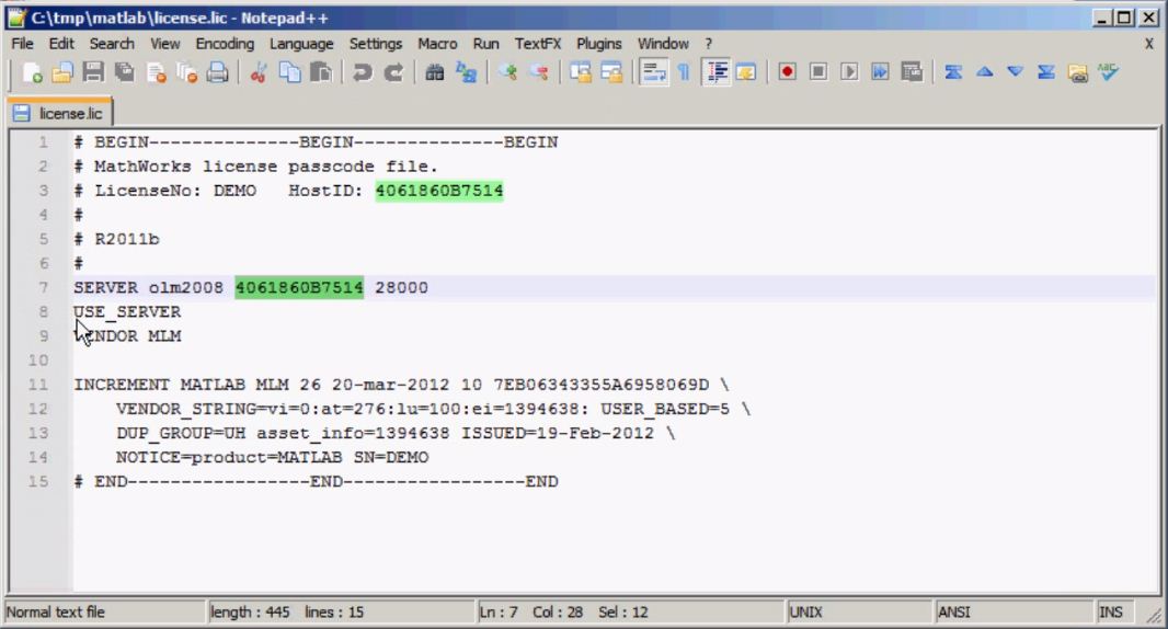 MatLab R2015b license