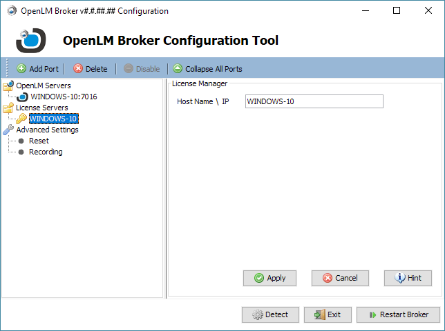 Openlm Broker Configuration Openlm Software License Management