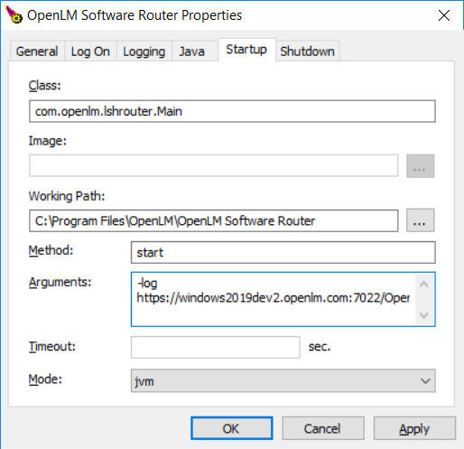 OpenLM Router SSL configuration window
