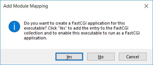 FastCGI confirm dialog