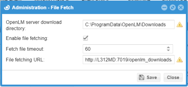 EasyAdmin File Fetching dialog