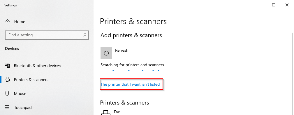 Select to install the Generic Text Only Printer
