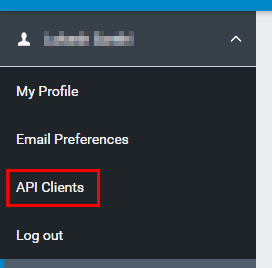 Selecting API Clients for Intergraph Smart Licensing Cloud