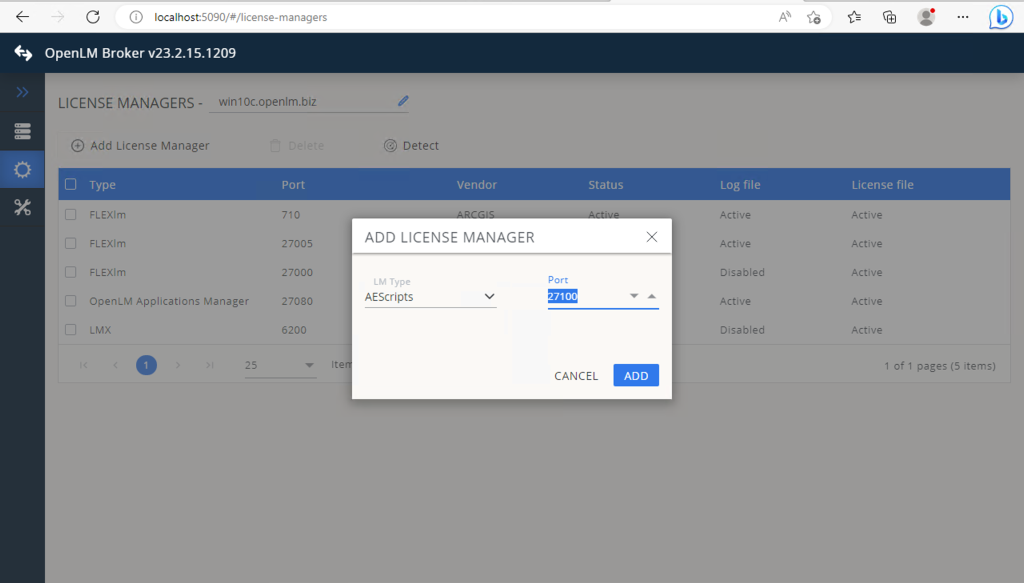 Monitoring the AEScripts License Manager with OpenLM KB822 OpenLM