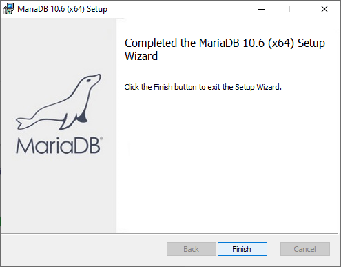MariaDB installation wizard