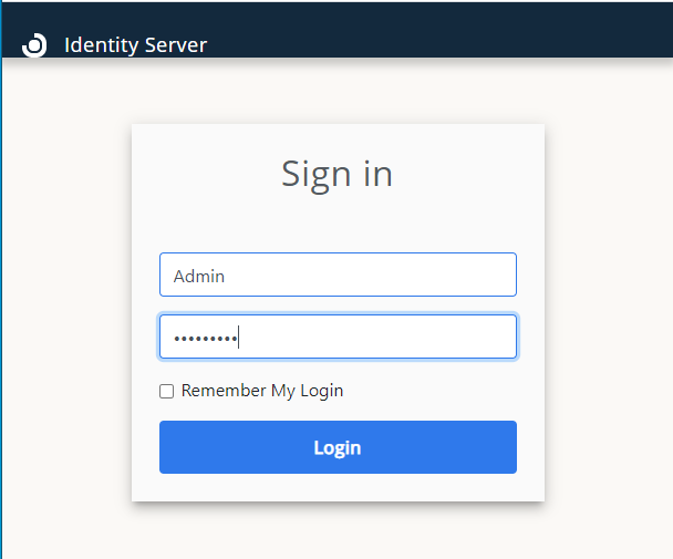 Identity service login