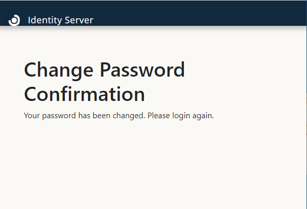Change password confirmation prompt
